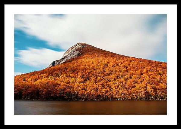 Franconia Notch Fall Foliage Long Exposure - Framed Print