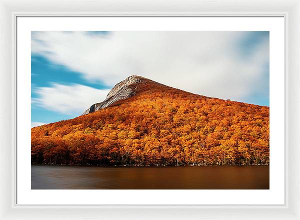 Franconia Notch Fall Foliage Long Exposure - Framed Print