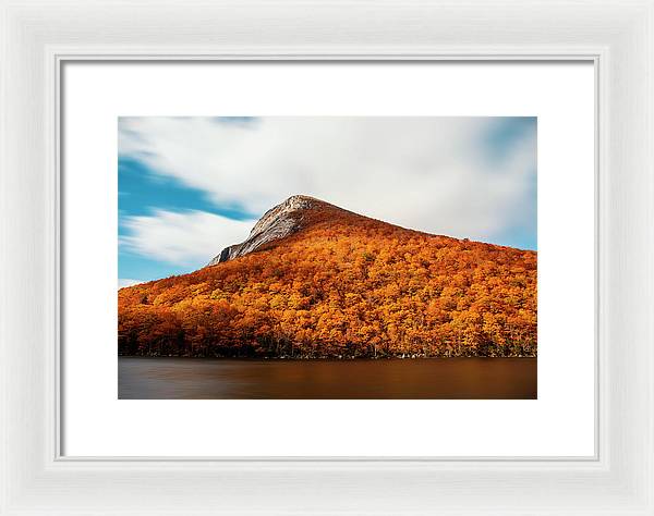 Franconia Notch Fall Foliage Long Exposure - Framed Print