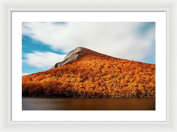 Franconia Notch Fall Foliage Long Exposure - Framed Print