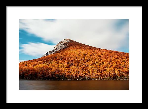 Franconia Notch Fall Foliage Long Exposure - Framed Print