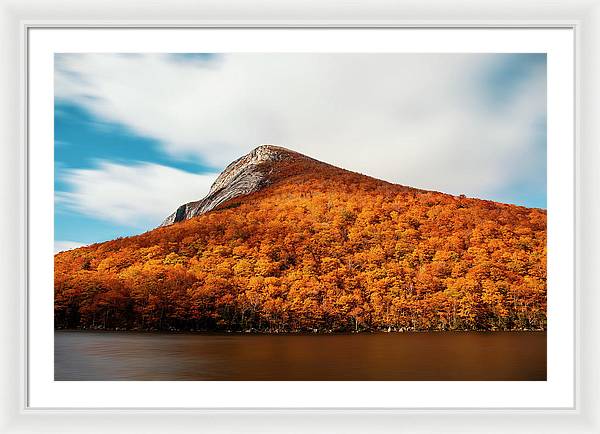 Franconia Notch Fall Foliage Long Exposure - Framed Print