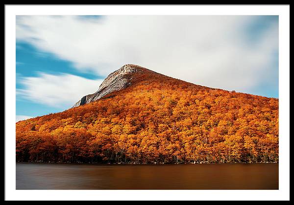 Franconia Notch Fall Foliage Long Exposure - Framed Print