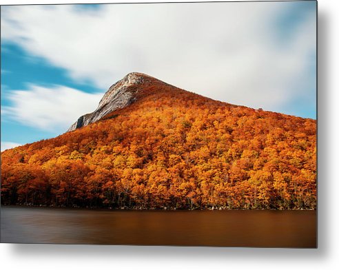 Franconia Notch Fall Foliage Long Exposure - Metal Print