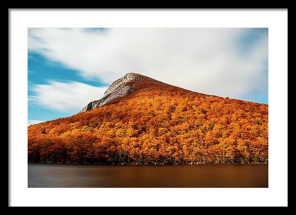 Franconia Notch Fall Foliage Long Exposure - Framed Print