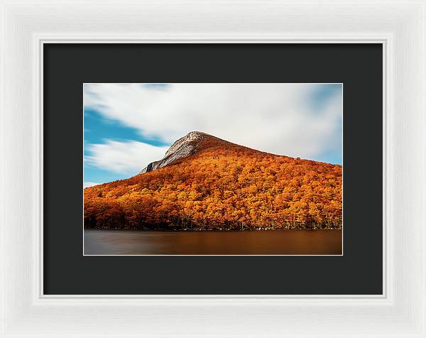 Franconia Notch Fall Foliage Long Exposure - Framed Print