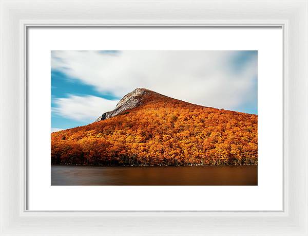 Franconia Notch Fall Foliage Long Exposure - Framed Print