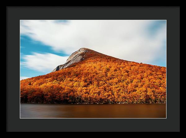 Franconia Notch Fall Foliage Long Exposure - Framed Print