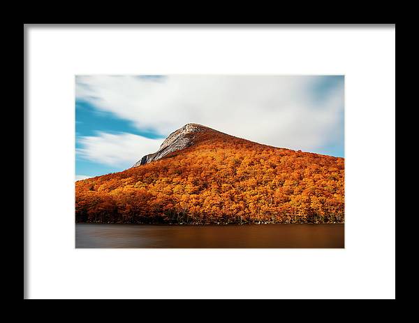 Franconia Notch Fall Foliage Long Exposure - Framed Print