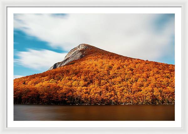 Franconia Notch Fall Foliage Long Exposure - Framed Print