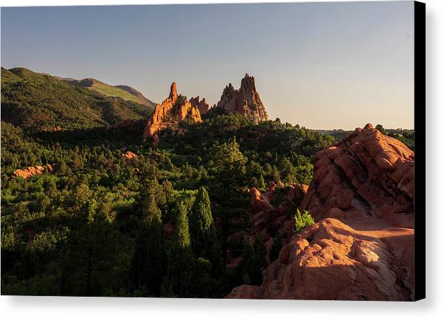 Garden Of Gods Moody Landscape - Canvas Print