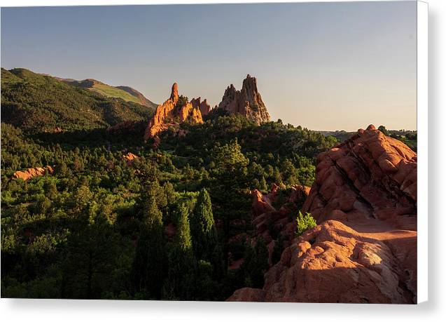 Garden Of Gods Moody Landscape - Canvas Print