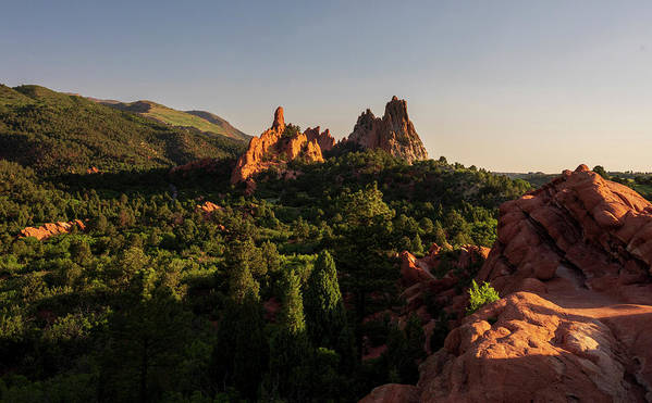 Garden Of Gods Moody Landscape - Art Print