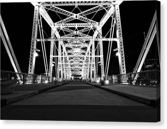 John Seigenthaler Pedestrian Bridge - Canvas Print