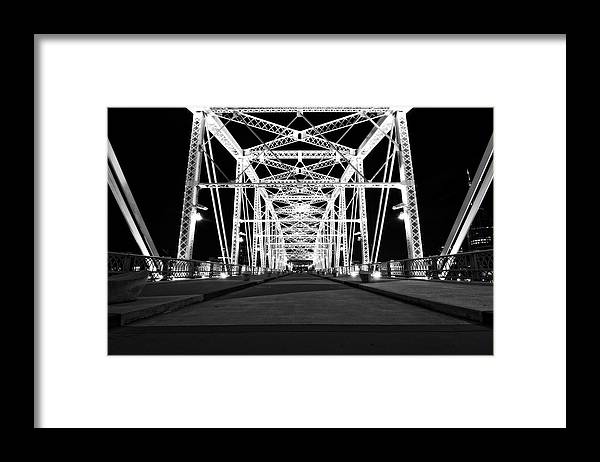 John Seigenthaler Pedestrian Bridge - Framed Print