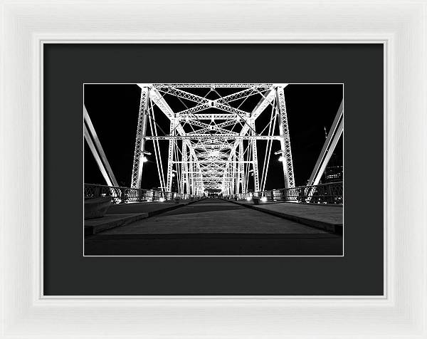 John Seigenthaler Pedestrian Bridge - Framed Print