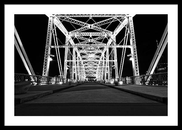 John Seigenthaler Pedestrian Bridge - Framed Print