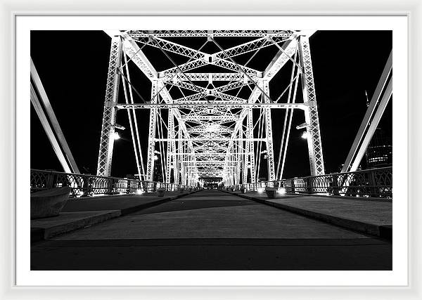 John Seigenthaler Pedestrian Bridge - Framed Print