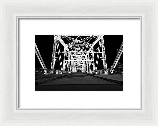 John Seigenthaler Pedestrian Bridge - Framed Print