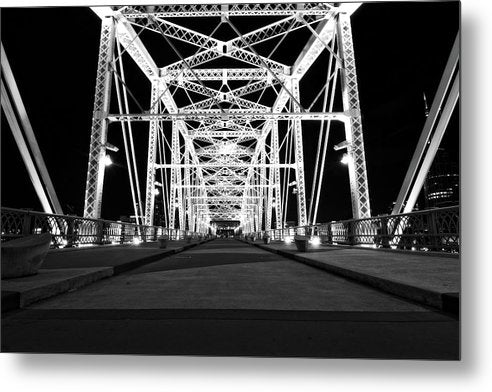 John Seigenthaler Pedestrian Bridge - Metal Print