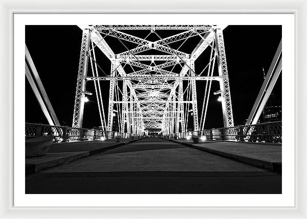 John Seigenthaler Pedestrian Bridge - Framed Print