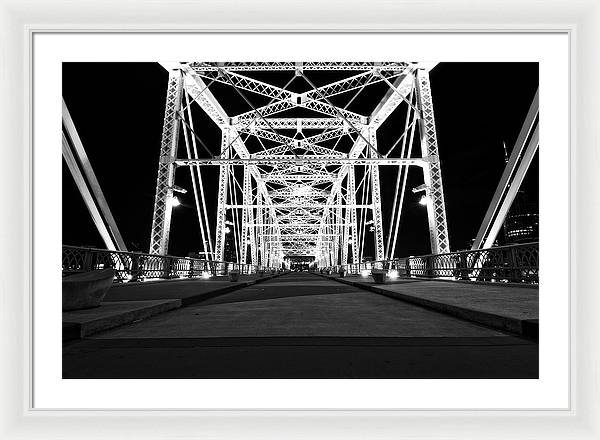 John Seigenthaler Pedestrian Bridge - Framed Print