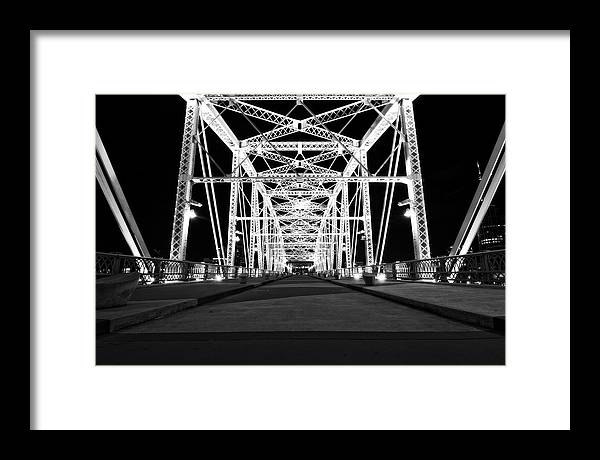 John Seigenthaler Pedestrian Bridge - Framed Print