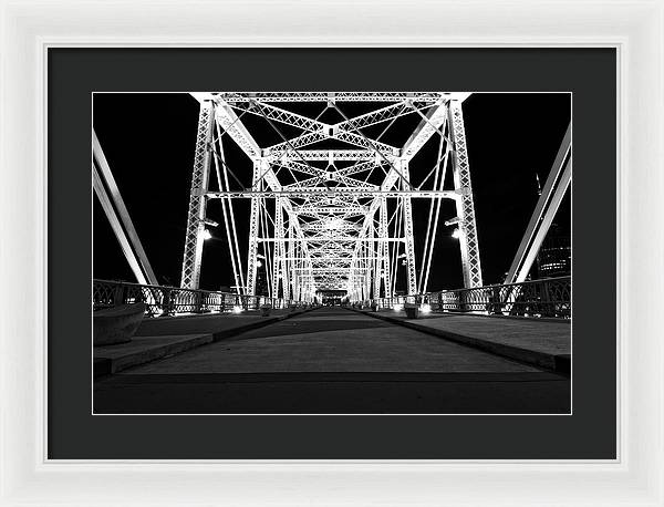 John Seigenthaler Pedestrian Bridge - Framed Print