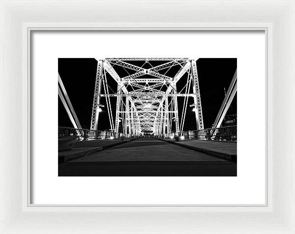 John Seigenthaler Pedestrian Bridge - Framed Print