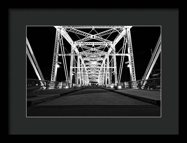 John Seigenthaler Pedestrian Bridge - Framed Print