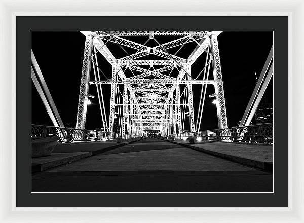 John Seigenthaler Pedestrian Bridge - Framed Print