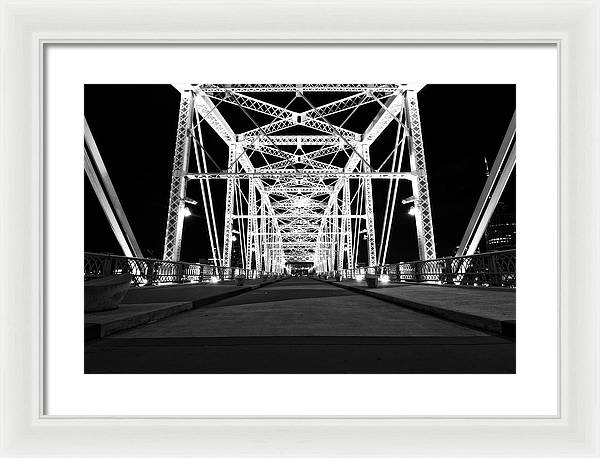 John Seigenthaler Pedestrian Bridge - Framed Print