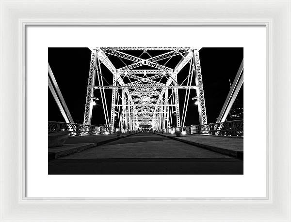 John Seigenthaler Pedestrian Bridge - Framed Print