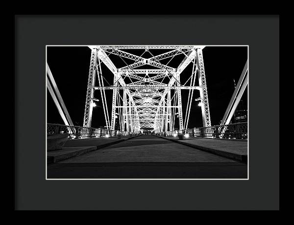 John Seigenthaler Pedestrian Bridge - Framed Print