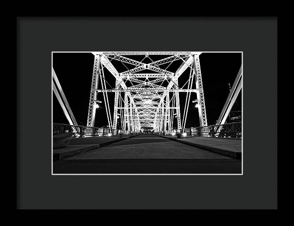 John Seigenthaler Pedestrian Bridge - Framed Print