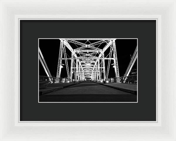 John Seigenthaler Pedestrian Bridge - Framed Print