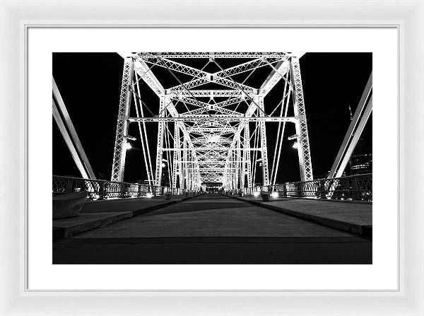 John Seigenthaler Pedestrian Bridge - Framed Print