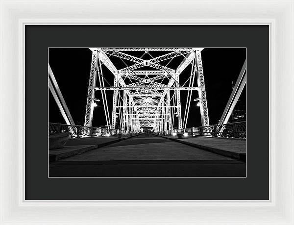 John Seigenthaler Pedestrian Bridge - Framed Print