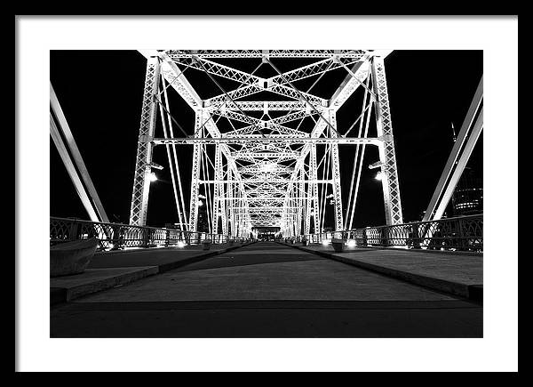 John Seigenthaler Pedestrian Bridge - Framed Print