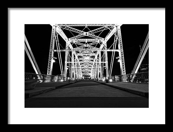 John Seigenthaler Pedestrian Bridge - Framed Print