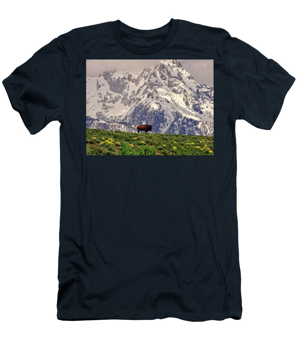 Spring Bison In Grand Teton National Park - T-Shirt