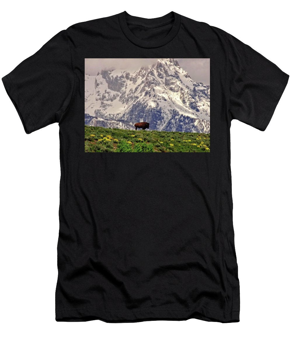 Spring Bison In Grand Teton National Park - T-Shirt