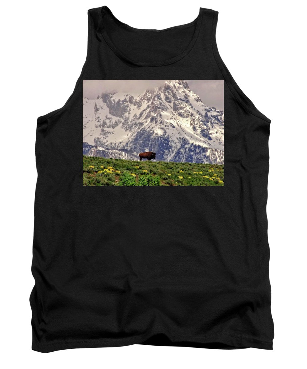 Spring Bison In Grand Teton National Park - Tank Top