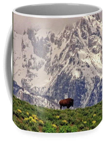 Spring Bison In Grand Teton National Park - Mug