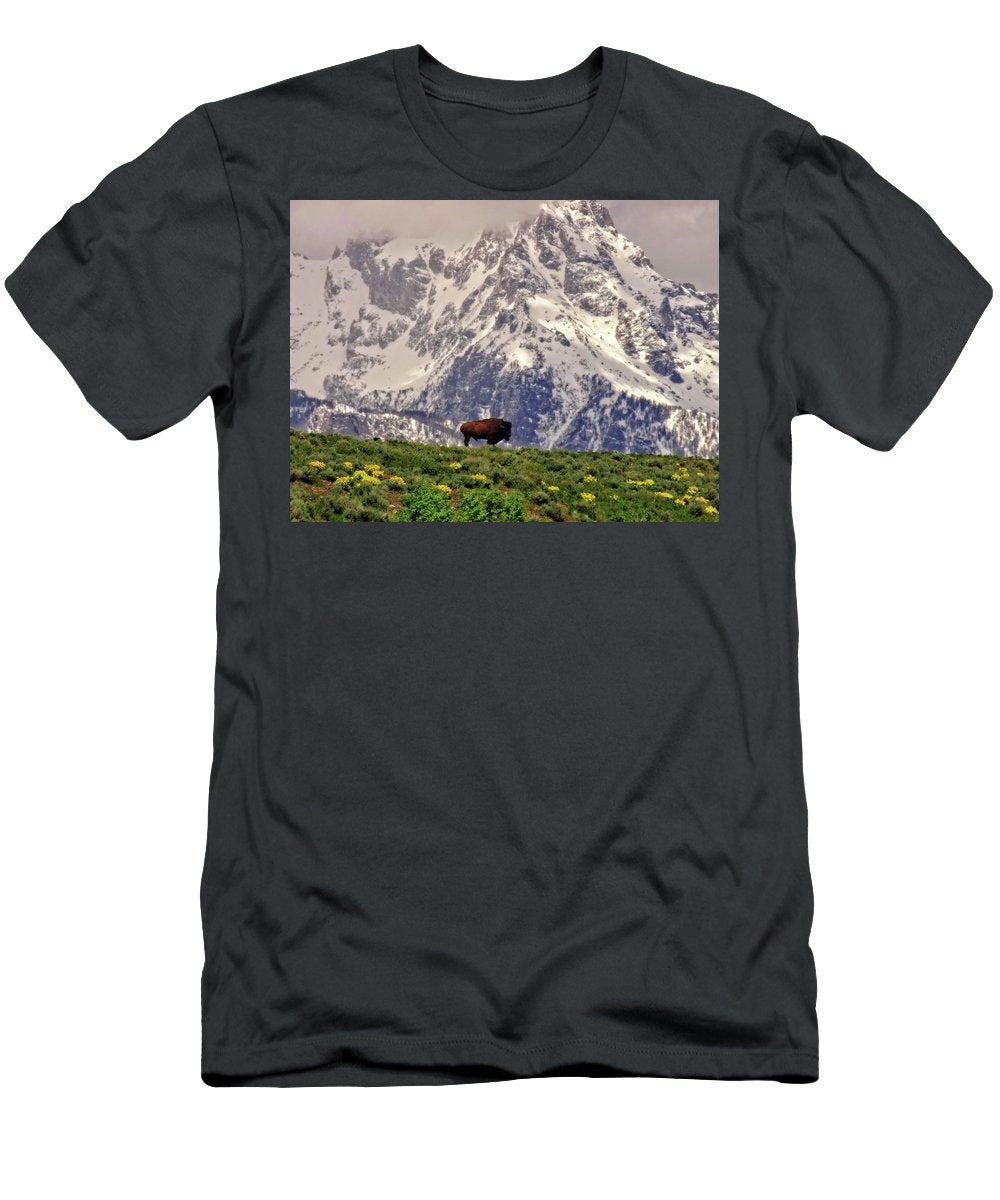 Spring Bison In Grand Teton National Park - T-Shirt