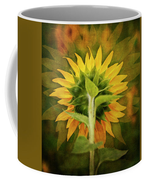 Textured Sunflower Back - Mug