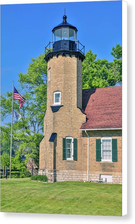 White River Light Michigan - Canvas Print