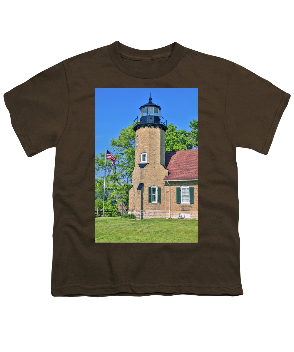 White River Light Michigan - Youth T-Shirt