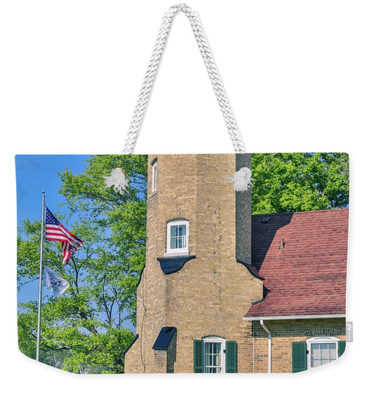 White River Light Michigan - Weekender Tote Bag