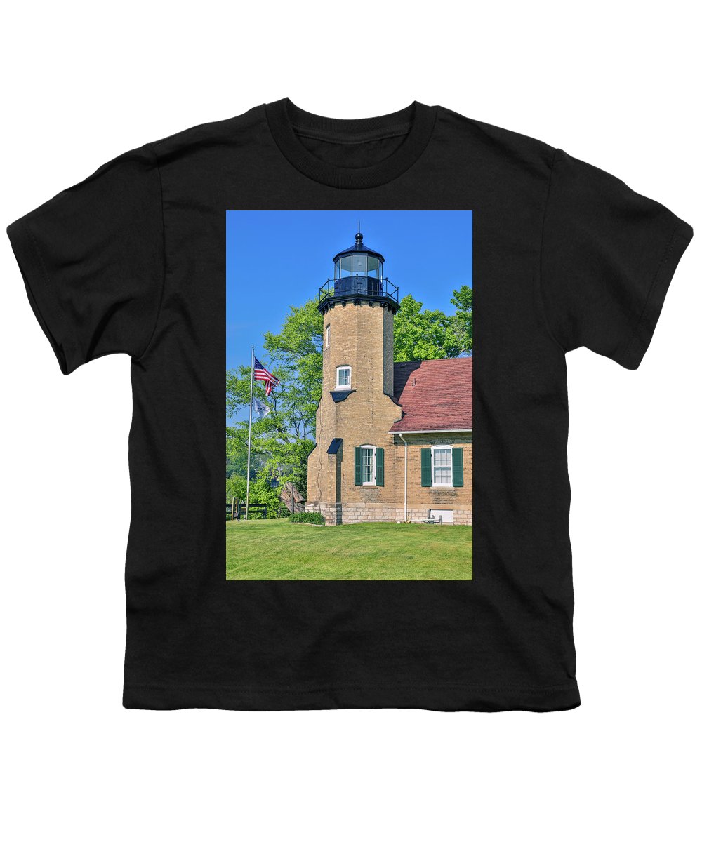 White River Light Michigan - Youth T-Shirt